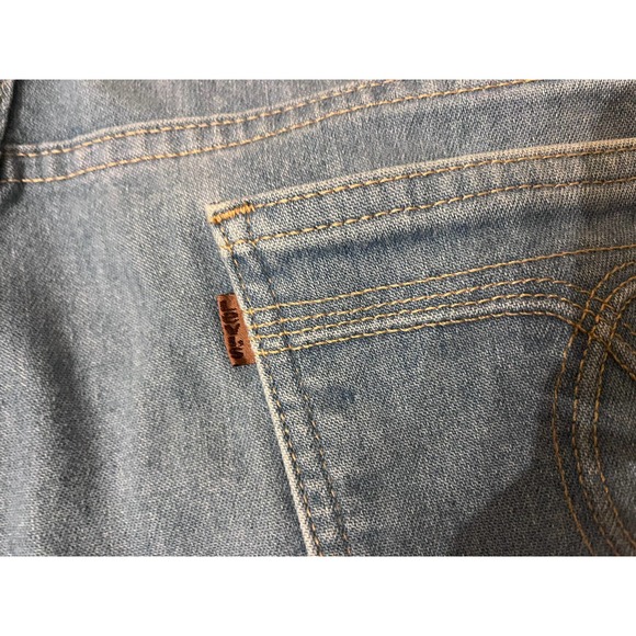 Levis Jeans Mens 40x32 Brown Tab, Vintage 90s Made in USA Light Wash - Picture 9 of 9